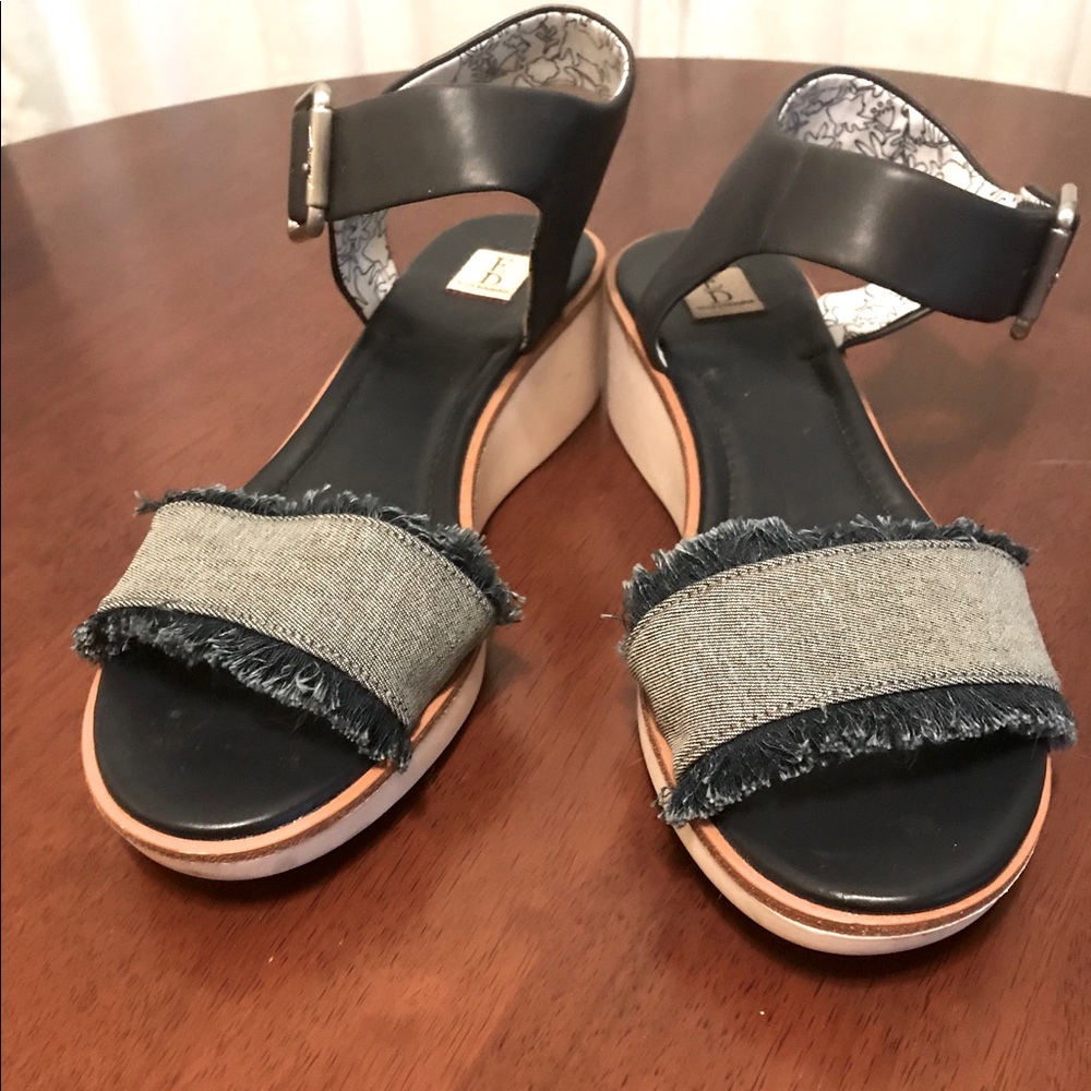 Summer wedge sandals